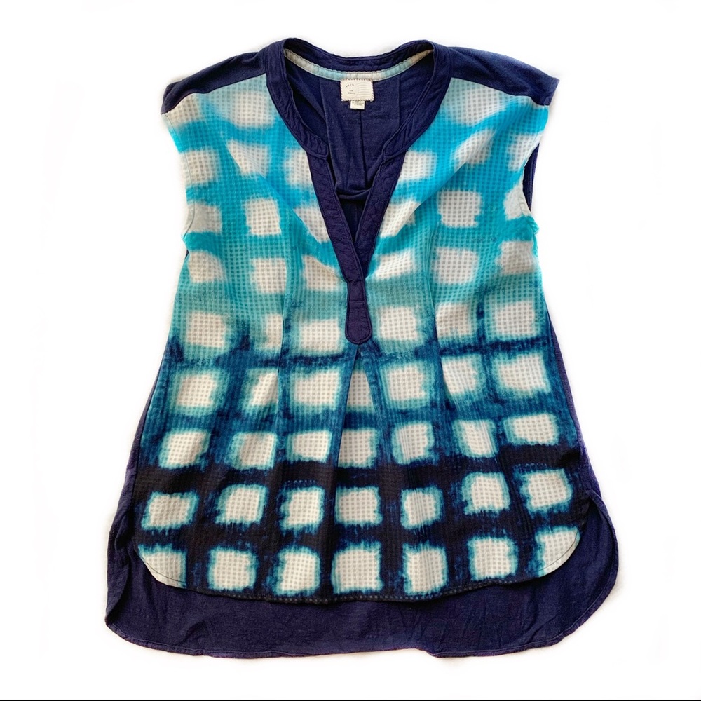 Postmark Anthropologie Egress Blouse Blue Small